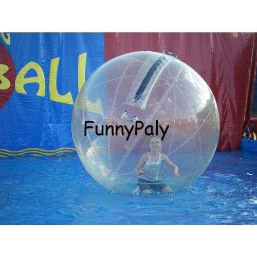 2M Clear Human Water Ball,Inflatable Water Walking Ball Germany Zipper Zorb Ball air Walker Zorbing ball