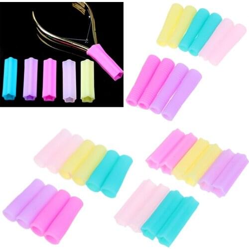 2Pcs Silicone Nipper Cover Sleeve For Nail Cuticle Scissors Manicure Tools Nail Cuticle Scissors Tweezers Cap Protective Sleeve