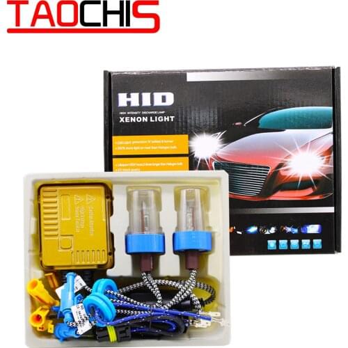 Taochis AC 12v 55W Car HID xenon bulbs H1 H3 H7 H11 replace head light kits bright Fast start ballast set fog lamp Light Source
