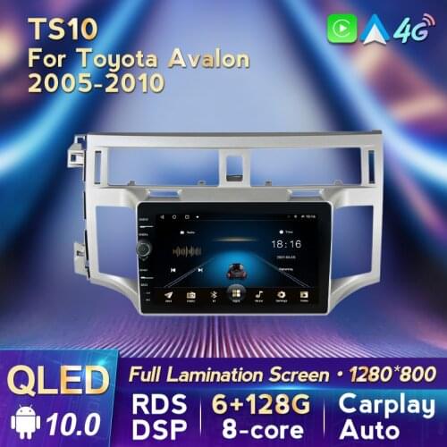 MLOVELIN Android 10 Carplay DSP QLED Car Multimedia For Toyota Avalon 2006 -2011 Auto GPS 128G ROM 4G LTE WIFI USB