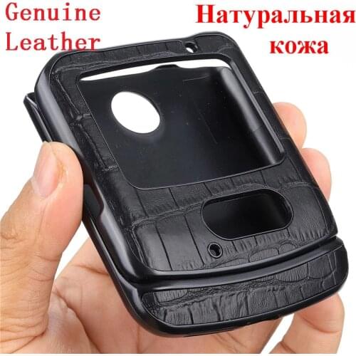 Genuine Leather Case For Motorola RAZR 5G Case 6.2 inch Bumper Cover For Motorola RAZR 5G Cover Protective Bag