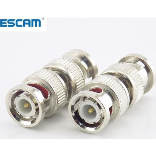 ESCAM 1Pcs BNC Connector Adapter RF Convertor Male To Bnc Male Coupler for RG59 CCTV Camera Security Video Surveillance System