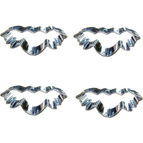 Flyable Heart 4 piece biscuit cutting molds, baking tools, cake decorating soft candy tools