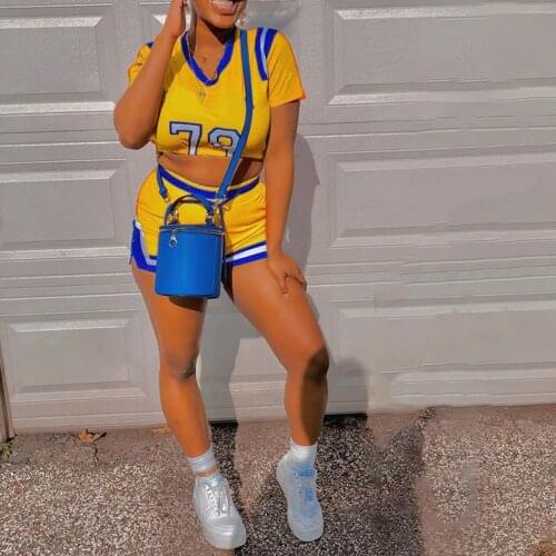 Lady Football Baby High School Girl Sexy Cheerleader Jersey Costume Top Shorts Set Player Soccer Uniform Clothing Wear For Women