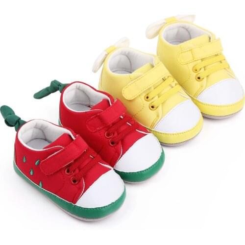 Newborn Toddler Baby Boy Girl Soft Lovely Comfortable Sole Cotton Crib Shoes Casual Sneaker Sport Shoes Patchwork Shoes 0-18M