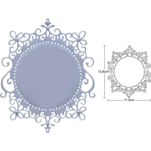 Metal Cutting Dies Stencil Lace frame background 2020 new Scrapbooking Photo Album Card Paper Embossing Craft die cut mold