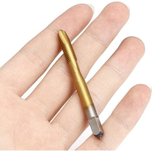 M2/M2.5/M3/M3.5/M4/M5/M6 HSS Metric Straight Flute Thread Screw Tap Plug Tap