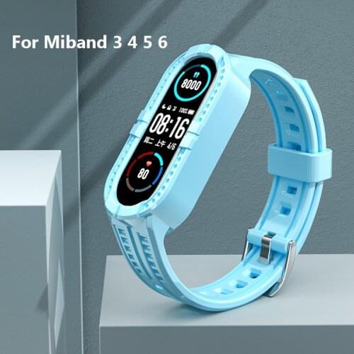 Soft Silicone Watch Strap For Xiaomi Mi Band 6 5 4 3 NFC Wristband For Miband 5 6 Sport Bracelet on mi band 4 Watch Accessories