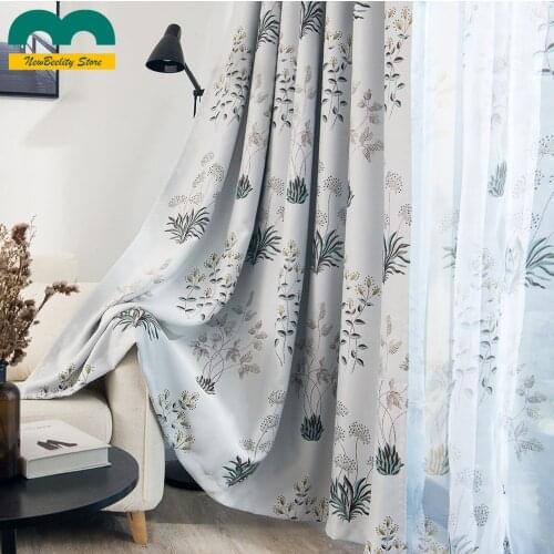 Fresh Pastoral Wind Daffodils Fully Covered Curtains for Living Dining Room Bedroom