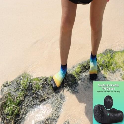 RANDY SUN Beach Volleyball Beach Socks , 2 Pairs Seamless Quick-Dry Suitable Aqua Water Sports Yoga, Sand Exercise, Jogging