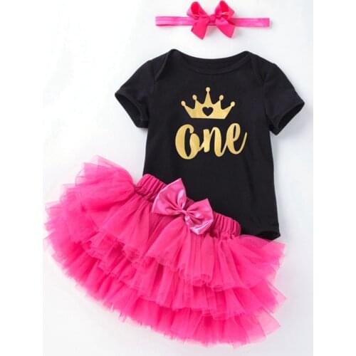 Newborn Girl Clothes Princess Tutu Lace Skirt+Bodysuit+Headwear 3PCS Clothes Set New Fashion Lovely Summer Cotton Costume
