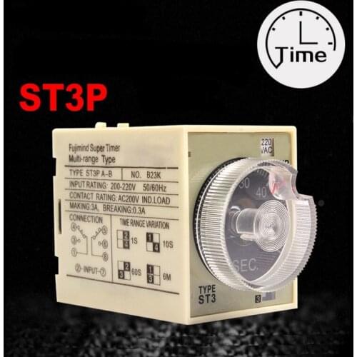 AC 220V Delay Timer Time Relay JSZ3A-B A C D 220V 24V 10S 60S Minute with Base
