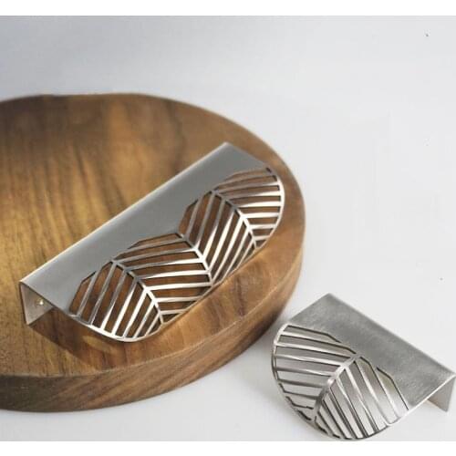 Stainless Steel Furniture Handle Cabinet Pulls Kitchen Cabinet Handle Knobs Silver Cupboard Handle Pull Hardware