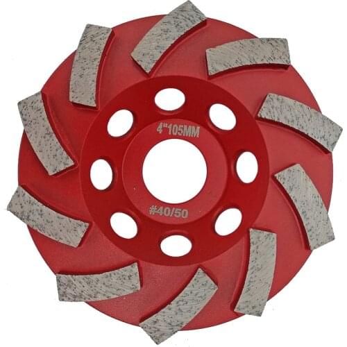 SHDIATOOL 4" diamond Segmented concrete diamond Turbo Wheel for masonry material, 100mm grinding disc