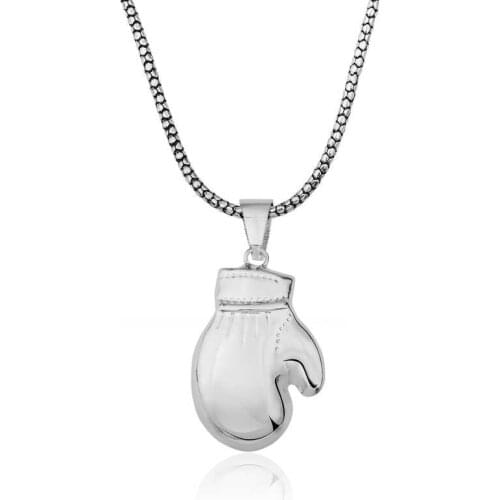 Tevuli 925 Sterling Silver Boxing Glove Male Necklace