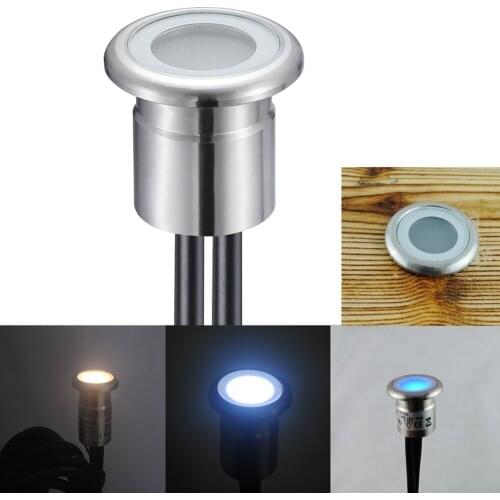 10pcs/Lots Led Recessed Stairs Wall Night Light for House Deck DC12V Waterproof IP67 for Outdoor in Any Badweather