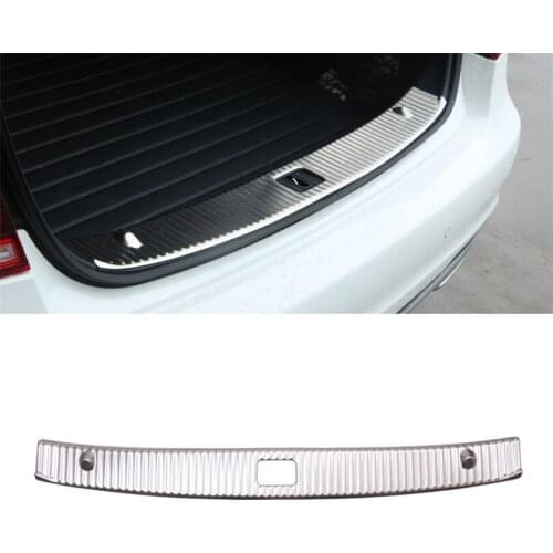 Stainless Car Rear Inner&Outer Bumper Protector Trunk Guard Sill Plate Scuff Trim For Mercedes Benz E Class W212 2010-2015