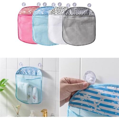 1pc Baby Mesh Toy Bag Doll Suction Bathtub Organizer Bath Toy Baby Net Bags Childrens Bathtub Play Toy Storage Bags