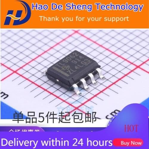 10PCS/LOT TLV9062IDR TL9062 SOP8 Instrument Operational Amplifier Buffer IC New Original In Stock