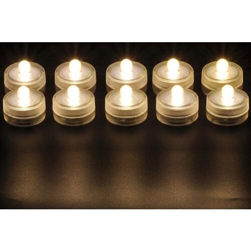 Kitosun 120pcs Mini Tea Lights Candle Lights Submersible LED Lights Decorative Lights for Wedding Party Holiday Xmas Decoration