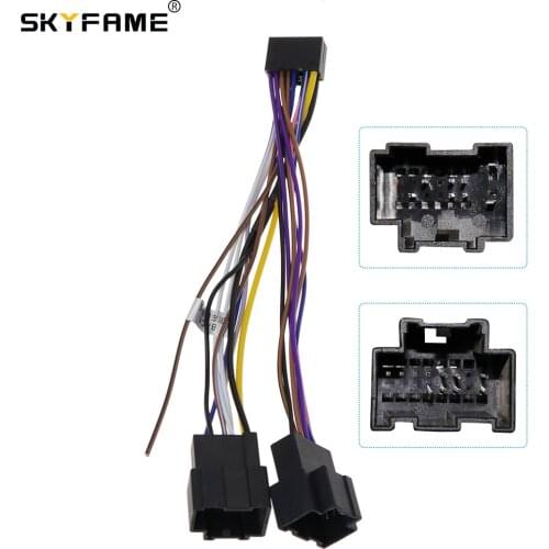SKYFAME 16Pin Car stereo Wire Harness For Chevrolet Aveo Captiva opel GT Spark Epica Kalos low configuration vehicle cables