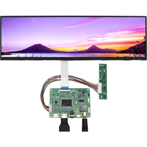 12.6inch EDP NV126B5M-N41 1920X515 IPS LCD Screen Work with HD MI LCD Board for Mall /Car/ Navigation/ Shelves Booking System