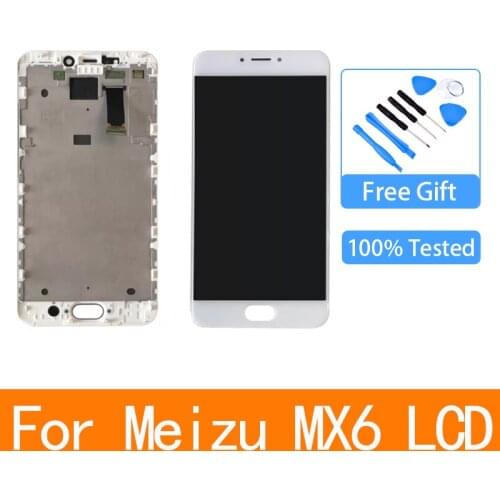 5.5'' For Meizu MX6 LCD Screen Display With Frame+Touch Screen Panel Digitizer For Meizu MX6 Display