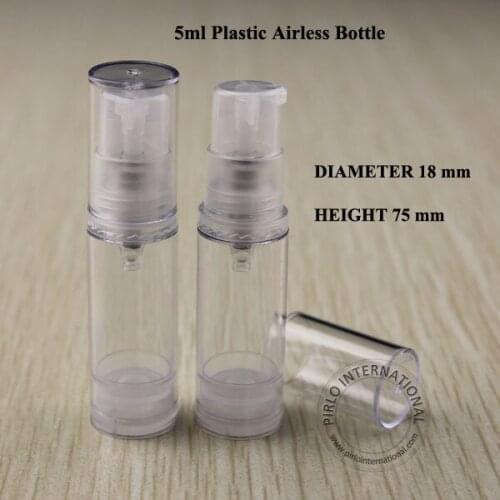 5g PS Airless Cream Lotion Pump Spray Bottle Containers Split Charging Bottles Cosmtic Packaging Skin Milk Jars 50pcs/lot