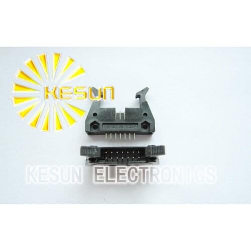 FREE SHIPPING 50PCS/LOT DC2-14P 2.54mm Straight Male Box Header With Ear