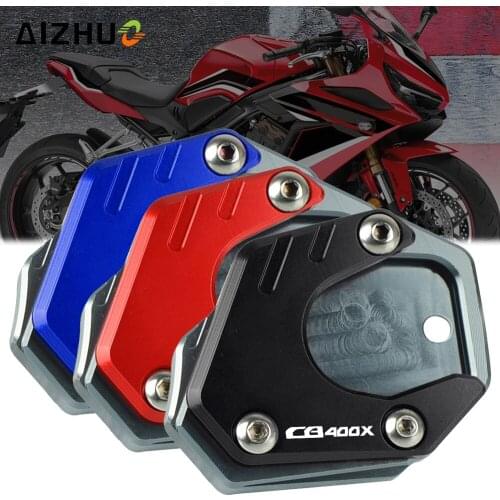 FOR HONDA CB400X CB 400X 2019-2021 2020 Motorcycle CNC Foot Side Stands Extension Pad Support Plate Enlarge Stand CB400 X Logo