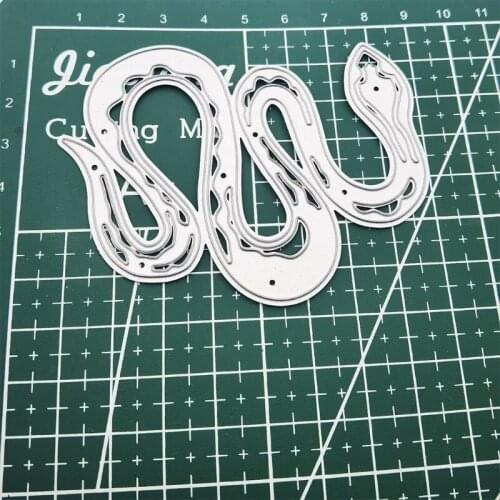 F2TE Curved Snake Carbon Steel Cutting Dies DIY Scrapbooking Photo Album Embossing Paper Cards Making Stencil Decorative Cards