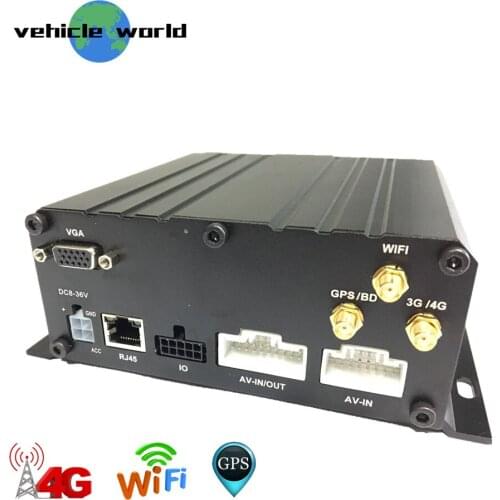 GPS 4G WiFi 2.0MP AHD 1080P HDD SD Card 8Ch Mobile DVR for Vehicle Car Taxi Trailer Truck School Bus