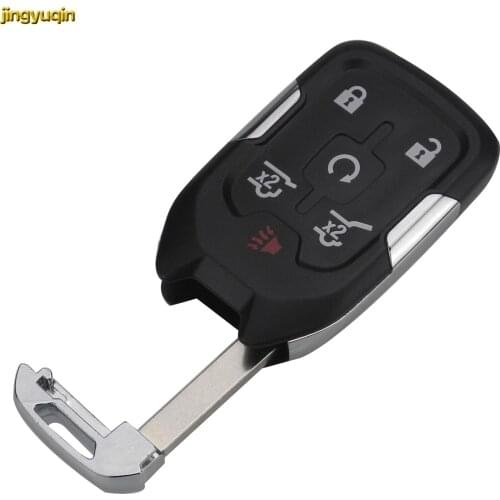 Jingyuqin 6 Buttons Emergency Smart Remote Key Shell for GMC FOB Styling