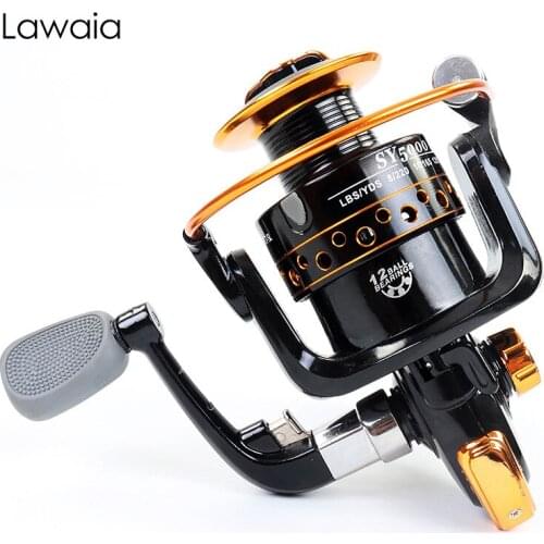 Lawaia Casting Reel Throwing Rock Fishing Spinning Wheel Winding Metal Fishing Tools Wheel Drum Fishing Reel New Spinning Reels