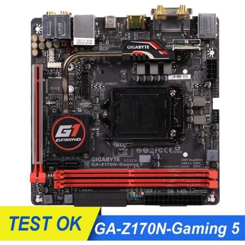 MINI-ITX For GIGABYTE GA Z170N-Gaming 5 Computer Motherboard LGA 1151 DDR4 For Intel Z170 32GB TYPEC DVI Desktop Mainboard Used