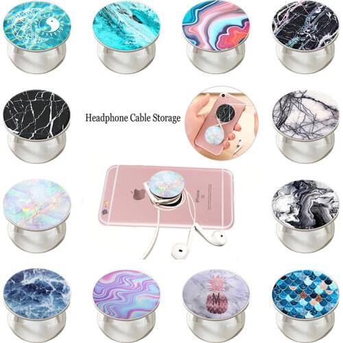 New Popular Marble Phone Holder попсокет Support Smartphone Popping Phone Holder Pocket Socket Grip Stand for Phones and Tablets