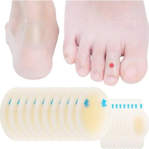 Foot Care Pedicure Heel Blister Bandages Adhesive Hydrocolloid Gel Heel Blister Plaster Cushions Prevents Rubbing Gel Guard Pads