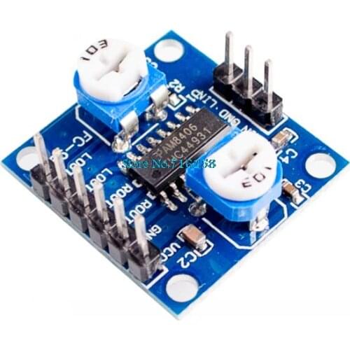 PAM8406 Digital Amplifier Board With Volume Potentiometer 5Wx2 Stereo