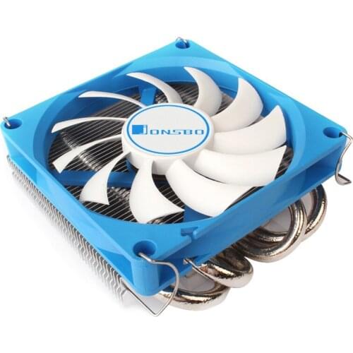 JONSBO for Desktop CPU Aluminum alloy Radiator 9CM Fan Press Down 4 Heat pipes Thin Heat sink