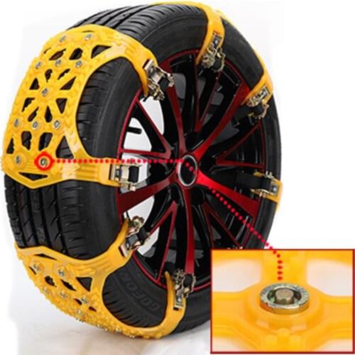 TPU Snow Chains Universal Car SUV Wheel Tyre Anti Slip Belt For Winter Roadway Ice Climbing Muddy Ground Driving Tire Anti Skip