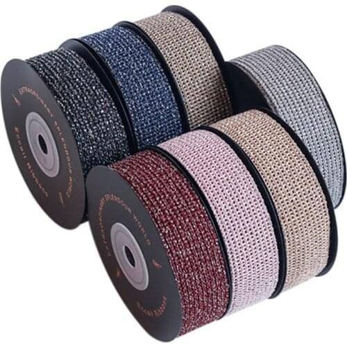 10yards Silver Grid Mesh Stain Ribbon 25mm/36mm for DIY Bow Bouquet Gift Packing Clothing Accessories Material