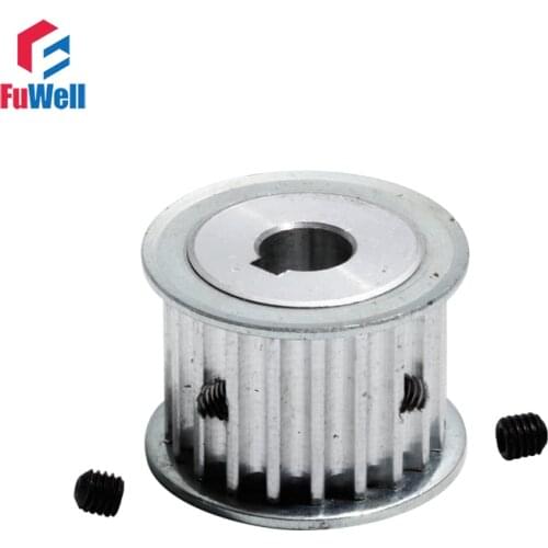 Timing Belt Pulley HTD 5M-18T With Keyway 21mm Belt Width Gear Pulley 8/10/12/12.7/14mm Bore 5M 18Teeth Synchronous Pulley