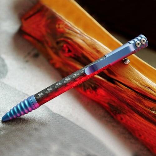 Tungsten Steel Head Tactical Pen Multifunctional Titanium Alloy Self-defense Defense Pen Car Window Breaker