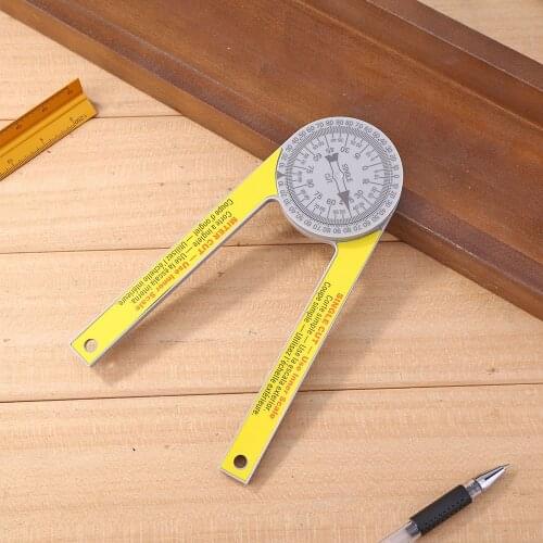 Miter Protractor 360 Degree Goniometer Angle Finder Plastic Angle Ruler Measurement Inclinometer Angle Gauge Carpenter Tools