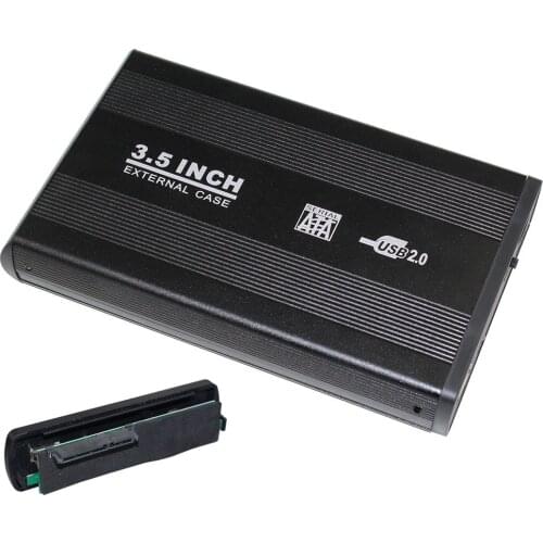 Laptop PC Super Speed 3.5 Inch USB 2.0 HDD Enclosure Case Hard disk Cartridge Case Plug and Play Hot Swappable
