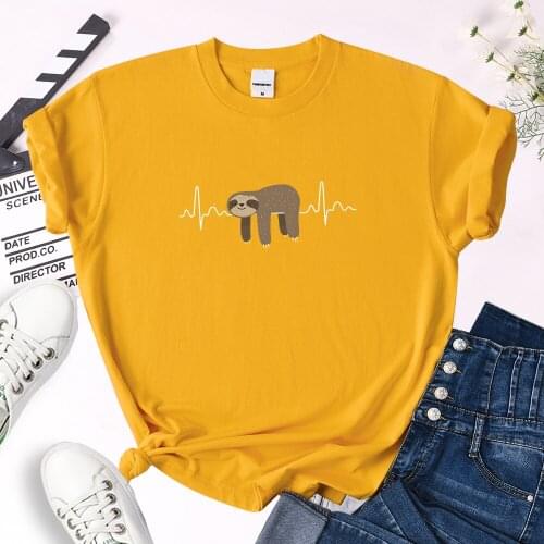 Folivora Cartoon Animal Printed Tshirt Women Oversized Comfortable Breathable Tees Woman Kawaii Sweet Style Round Neck Snug Tops
