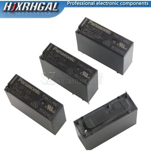 1PCS/LOT Relay ALDP105 ALDP112 ALDP124 ALDP105W ALDP112W ALDP124W 5V 12V 24V 5A 250V DIP4 New and original