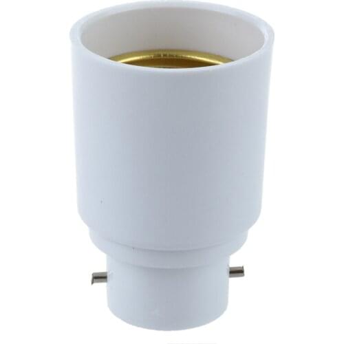 2X E27 Screw to B22 Bayonet Base Light Lamp Bulb Adapter Converter Socket Base