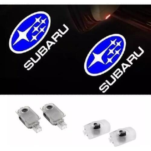 2X Car led Door logo Laser Light Projector Ghost Shadow Welcome Light for SUBARU Forester Outback legacy Impreza XV Tribeca BRZ