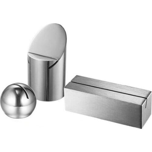 5pcs Stainless Steel Place Card Holder Metal Wedding Table Number Name Stand Clip Table Decoration